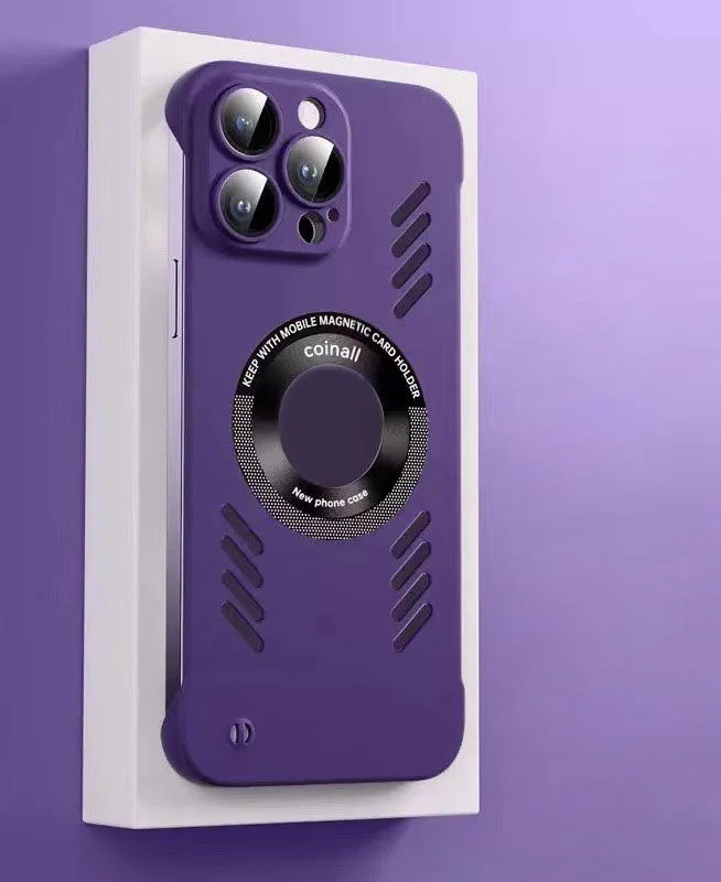 Magnetic escape case without bezel for iPhone