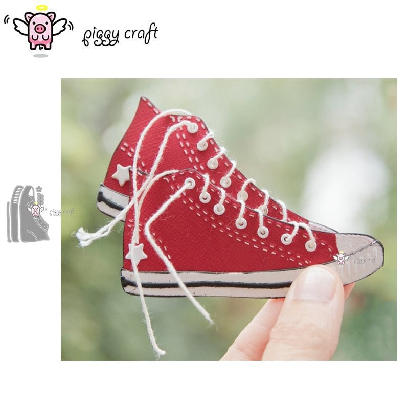 Piggy Craft metal cutting dies cut die mold Canvas shoes decoration Scrapbook paper craft knife mould blade punch stencils dies