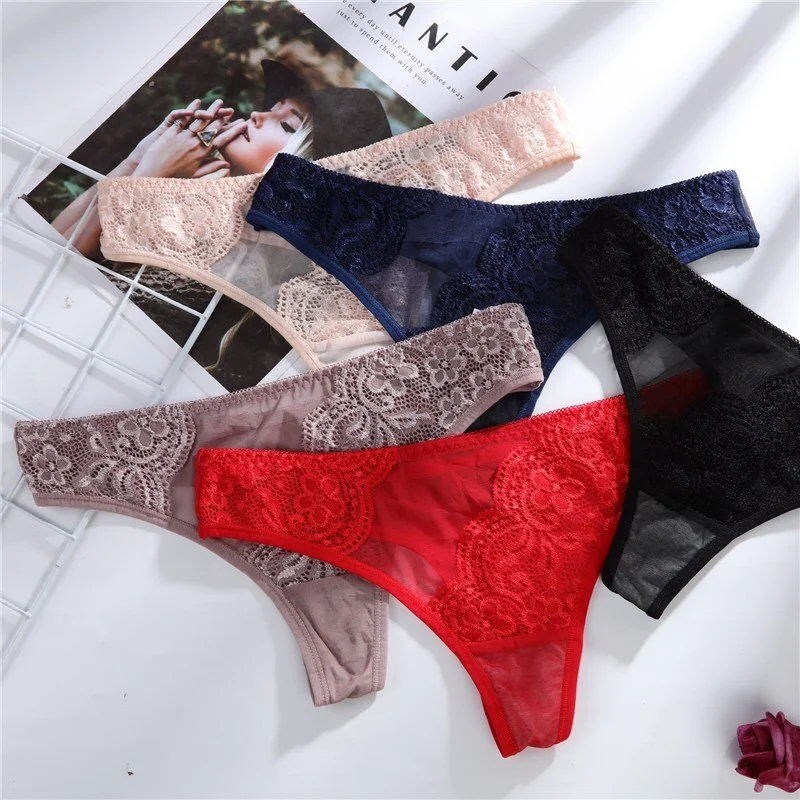 Billionm Women Panties Secret G-String Underwear Fashion Thong Sexy Lace Panties Ladies G-string Soft Lingerie Low Rise Panty M-XL NEW
