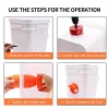Chicken Feeder Poultry Feeding Supplies Poultry Feeder Port Gravity Feed Kit For Buckets Barrels Bins Troughs