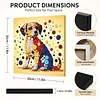 Framed Dog - DIY Button Art Painting Kit for Creativity DIY Pearl Dot Crafts for Gift Home Wall Decor 30*30CM
