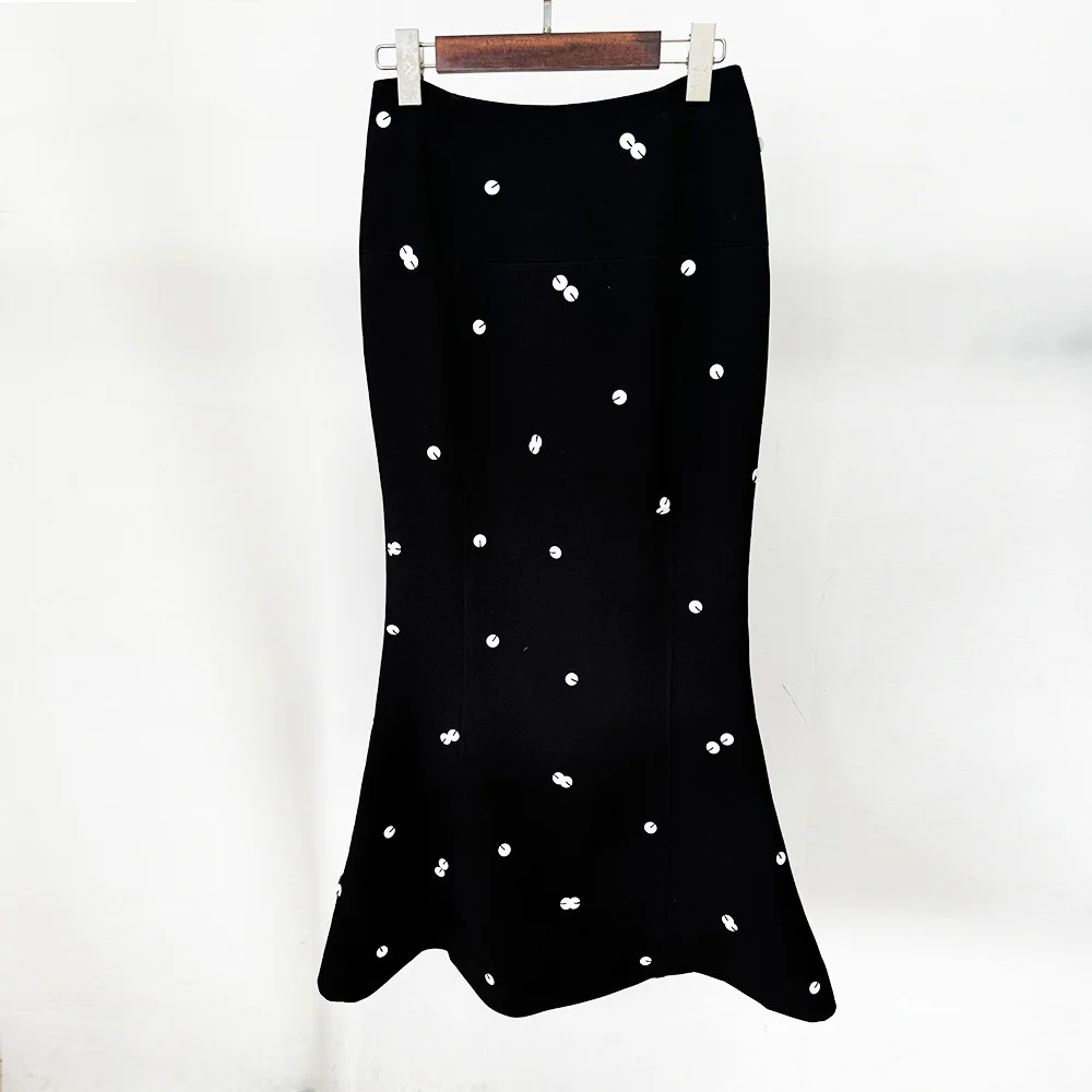 Nigikala Nigikala New Star Fashion Leek Tling Suit Jacket Fish Tail Long Skirt Set