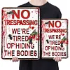 No Trespassing - Metal Tin Signs(8*12Inch/12*16Inch)