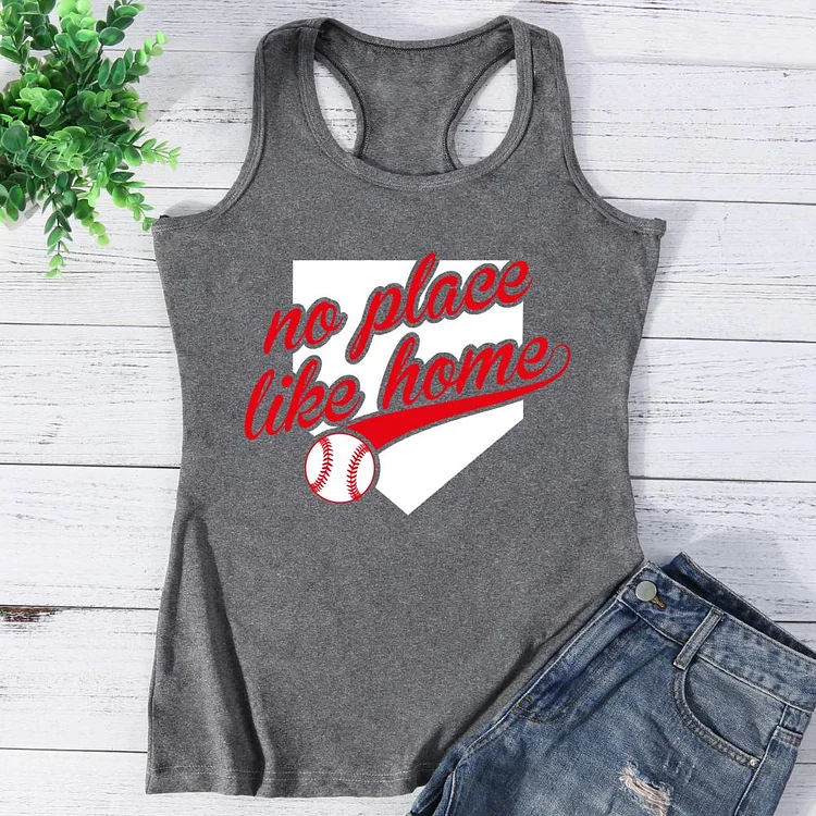 No place like home baseball mom Vest Top-Annaletters