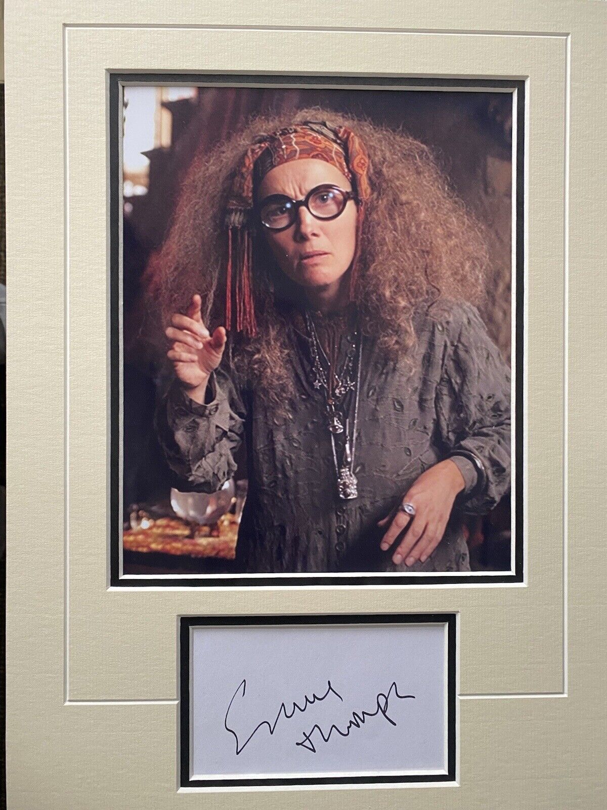 EMMA THOMPSON - HARRY POTTER FILM ACTRESS - EXCELLENT SIGNED Photo Poster painting DISPLAY