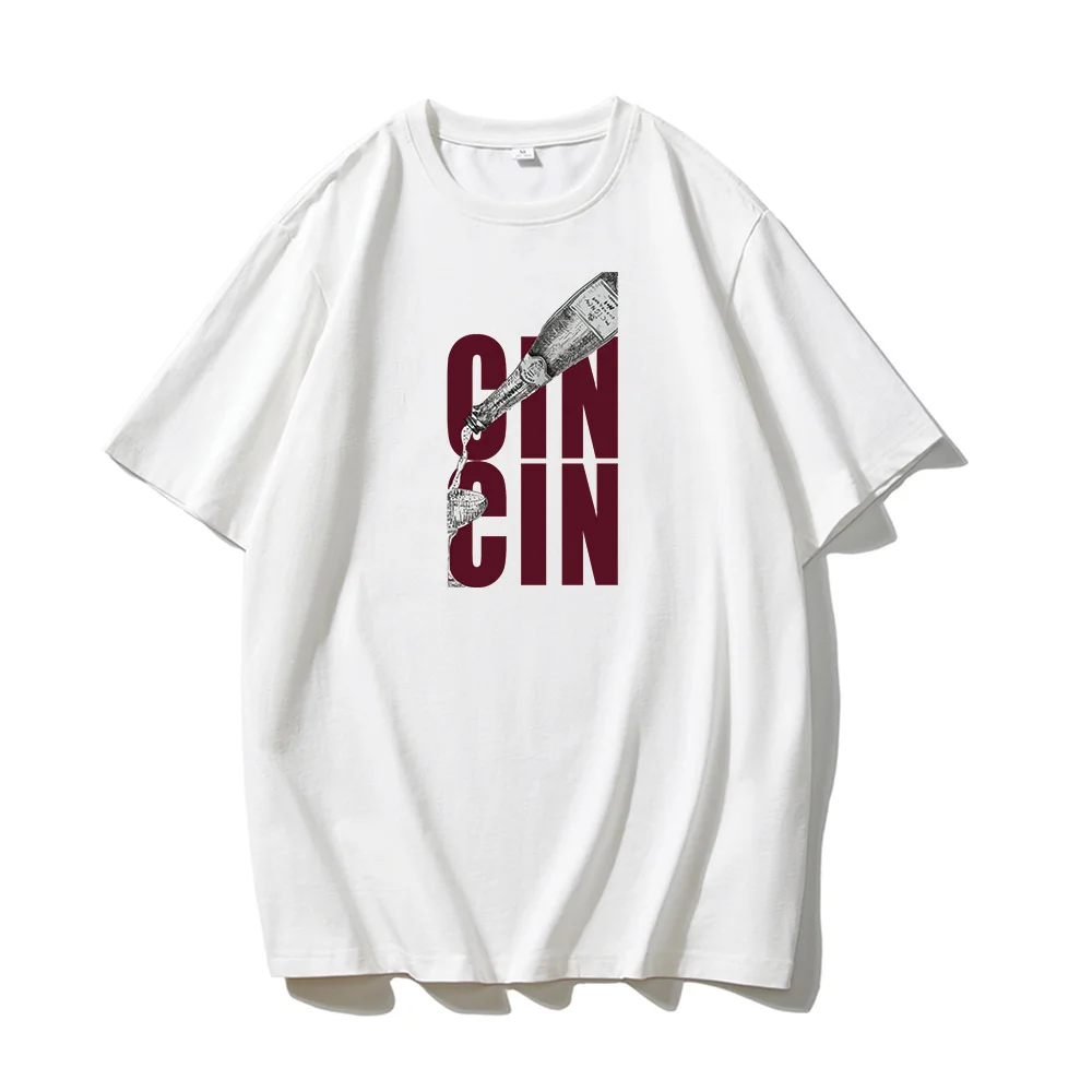 Athvotar Athvotar Sale Of Retro Simple Text Printed T-Shirts In The Summer Free-Round Collar Pure Cotton Short Sleeves