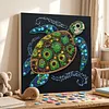 Framed Turtle - DIY Button Art Painting Kit for Creativity DIY Pearl Dot Crafts for Gift Home Wall Decor 30*30CM