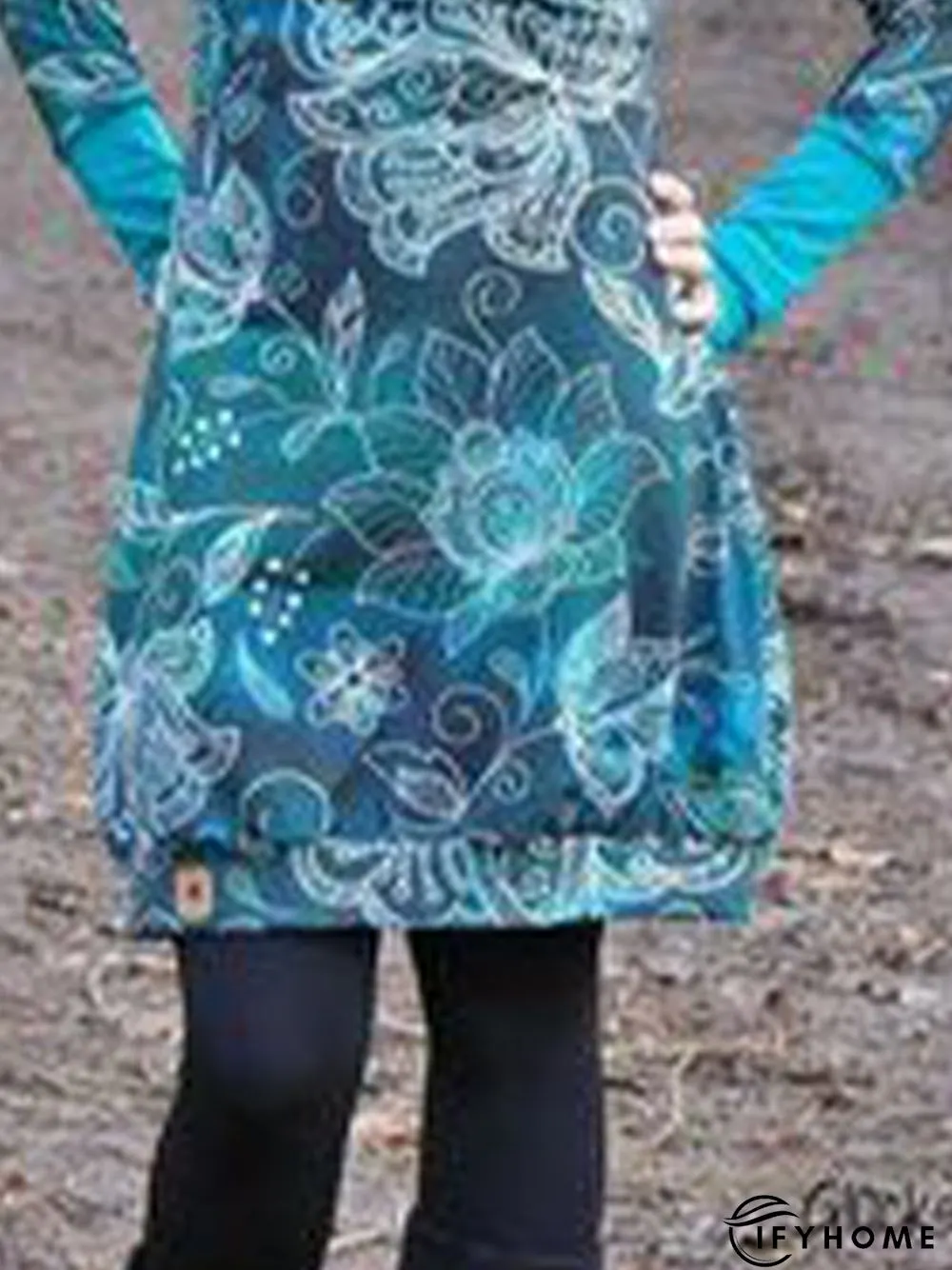 Long Sleeve Shift Jersey Hoodie Sweater Dress | IFYHOME
