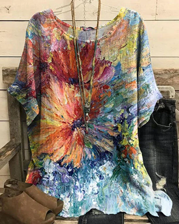 Women's Floral Pattern Top