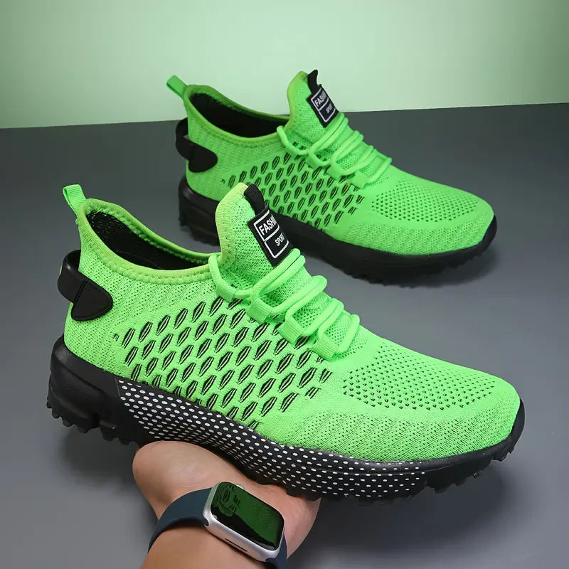 🔥Hot Sale - 60% OFF🔥Yellow High-Top Performance Athletic Sneakers - Breathable Mesh