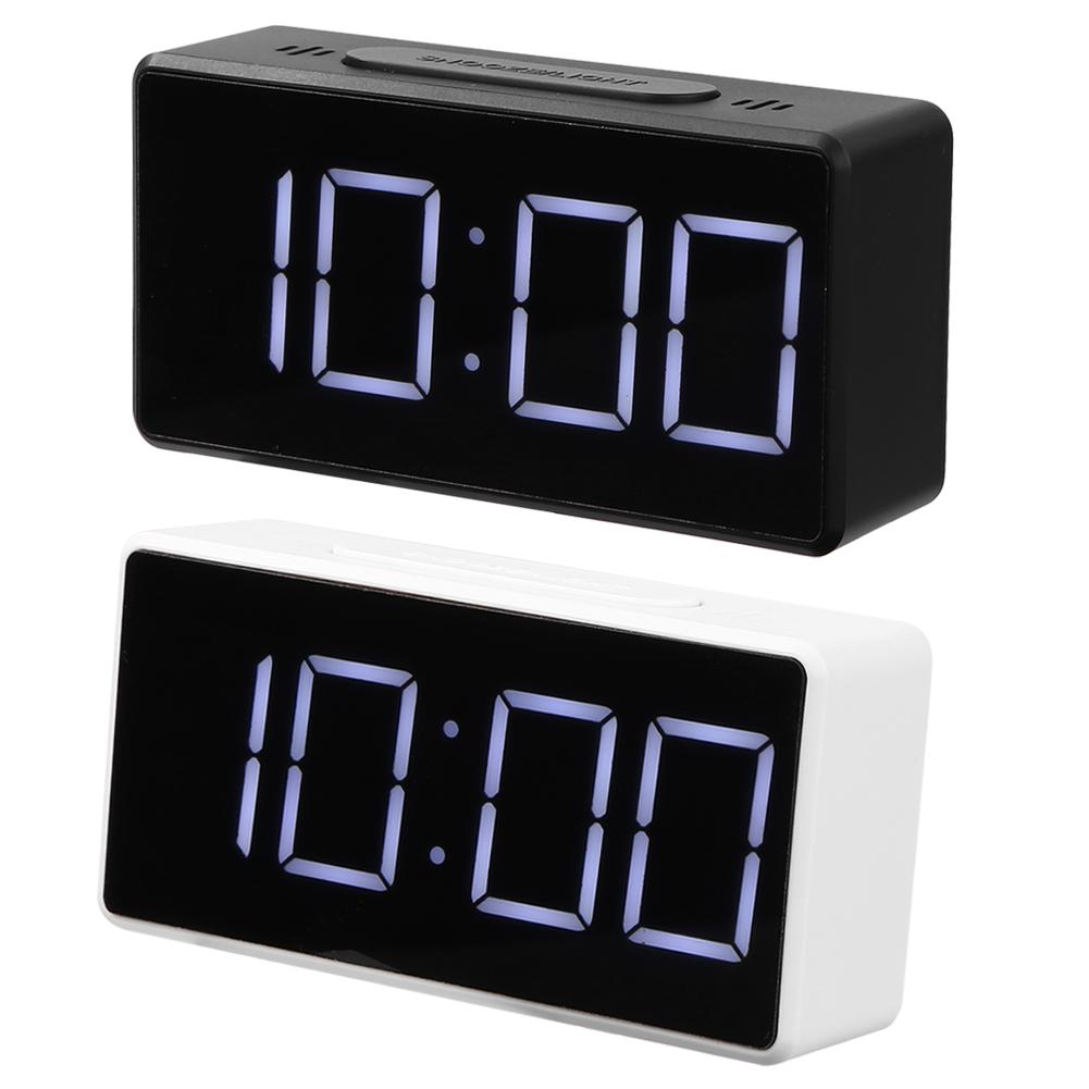 

LED Digital Alarm Clock with USB Port Snooze Table Clock Electronic Clock, Black, 501 Original