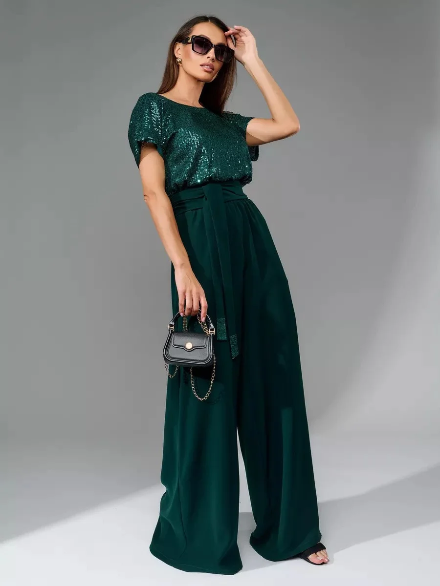 Uveng Uveng 2025 New Conjoined Sleeves Sleeves Casual Trousers