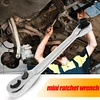 1/4 inch Mini 72 Tooth Ratchet Wrench CR-V Socket Spanner Car Repair Tool