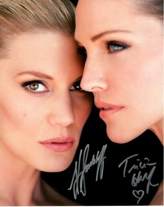 KATEE SACKHOFF and TRICIA HELFER signed autographed Photo Poster painting