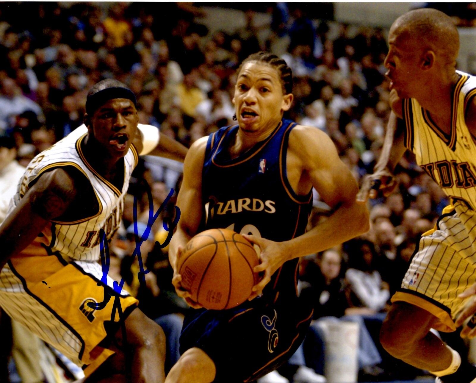 Autographed TYRONN LUE 8x10 Washington Wizards Photo Poster painting w/COA