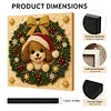 Kit de peinture de perles &agrave; cadre DIY pour chiot de couronne de No&euml;l 20x20cm