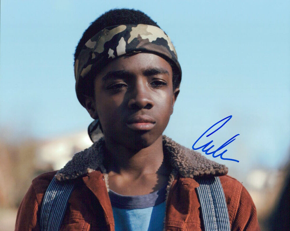 Caleb McLaughlin (Stranger Things) signed authentic 8x10 Photo Poster painting COA