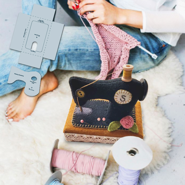 Sewing Machine Pincushion Sewing Template With Instructions