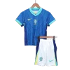 Brazil Away Kids Soccer Jerseys Full Kit Copa America 2024
