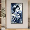 Ancienne fille-pleine ronde diamant peinture-40 * 70cm-dp grande taille