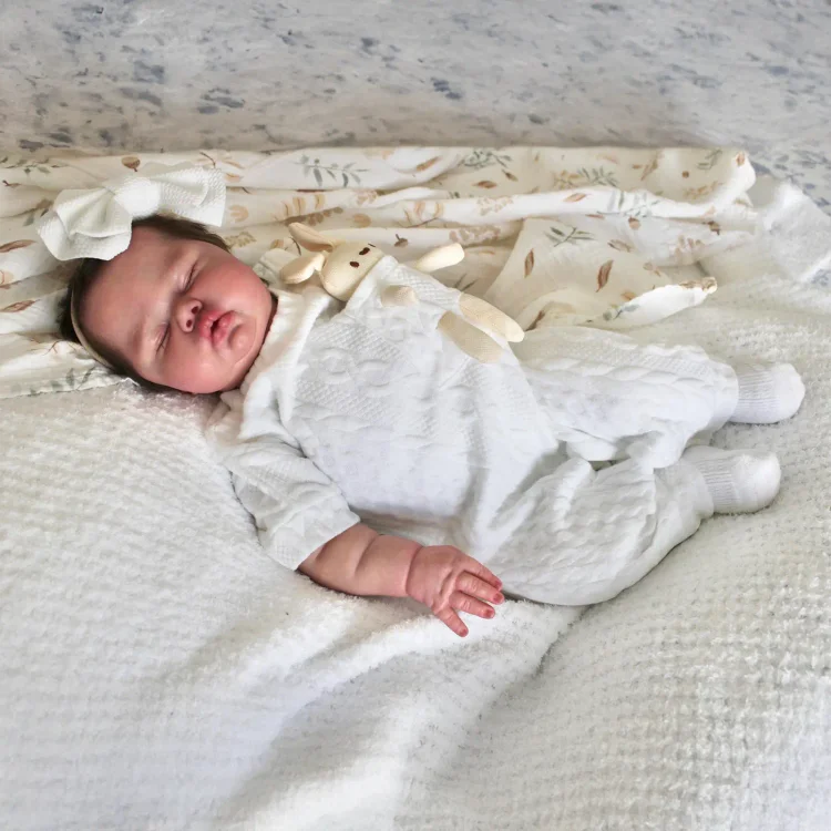 [New] 20" Handmade Lifelike Reborn Hand-Painted Hair Baby Girl Named Bailiata：Realistic Reborn Baby Dolls By Rsgdolls®