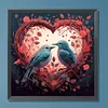 Diamond Painting -DIY Round Drill Heart Birds