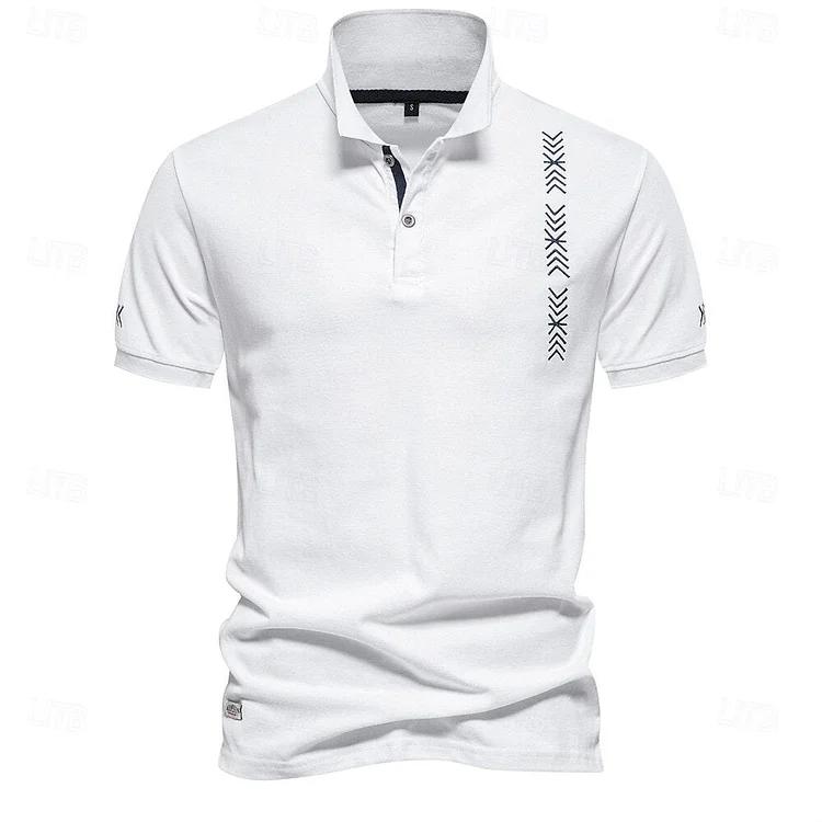 Turndown Short Sleeve Business Polo QueenFunky