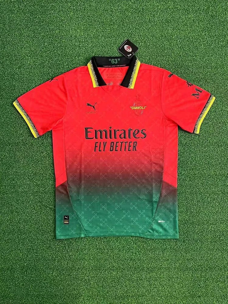 Fan Edition 24-25 AC Milan fourth goalkeeper football jersey