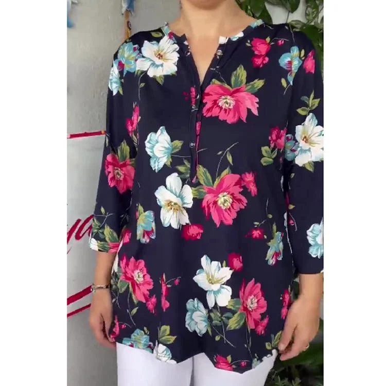 🌺Summer printed short sleeve women's t-shirt