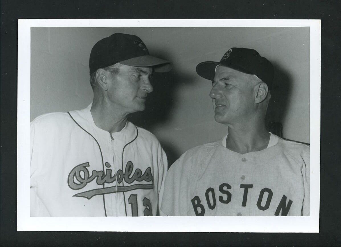 Paul Richards & Billy Jurges Press Original Photo Poster painting Don Wingfield Orioles Red Sox