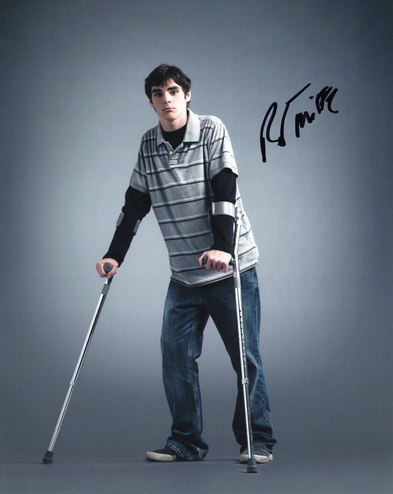 RJ Mitte Breaking Bad Walter White Jr. Signed 8x10 Photo Poster painting w/COA #11