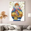 Russian Matryoshka Doll - 14CT Stamped Cross Stitch 26*38cm/10.24*14.96in tapestrymarket