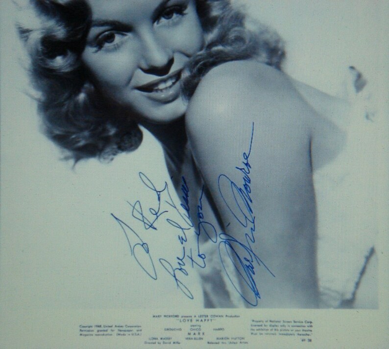 MARILYN MONROE SIGNED Autographed Original Photo Poster painting wcoa