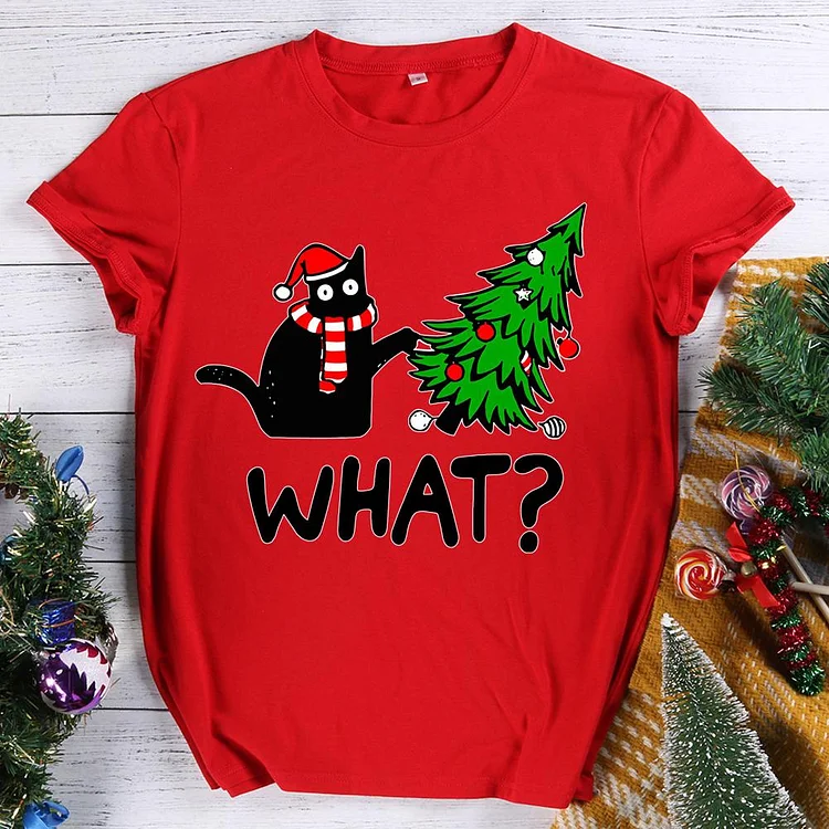 Christmas Cat  T-shirt Tee -613885