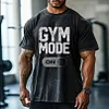 Gym Mood Washed And Used Pure Cotton T-shirt by Inlyline