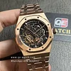 Audemars Piguet Royal Oak 15407OR.oo.1220OR.01 Skeleton Grey Openworked Dial 41Mm Rose gold Super Clone