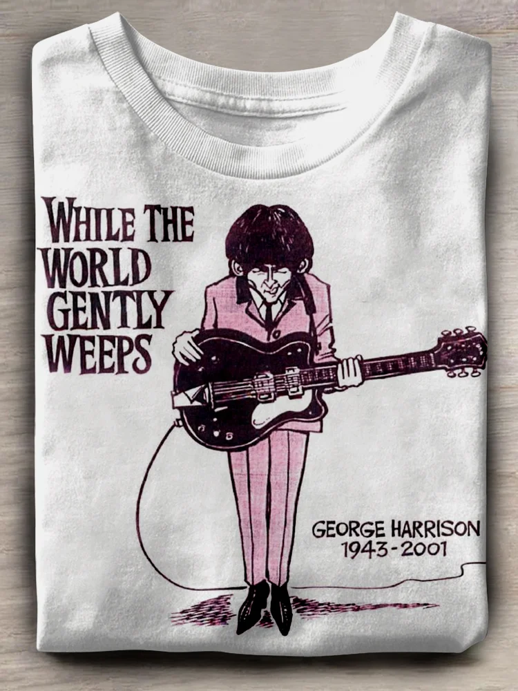 Teecade Teecade While The World Gently Weeps T-shirt