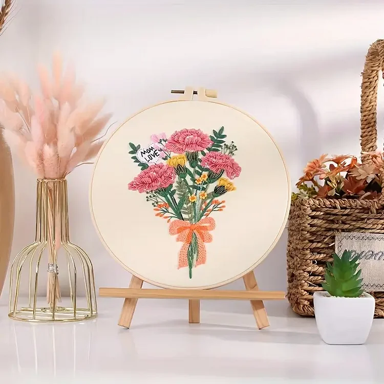 1set Mother's Day Gift Embroidery Kit