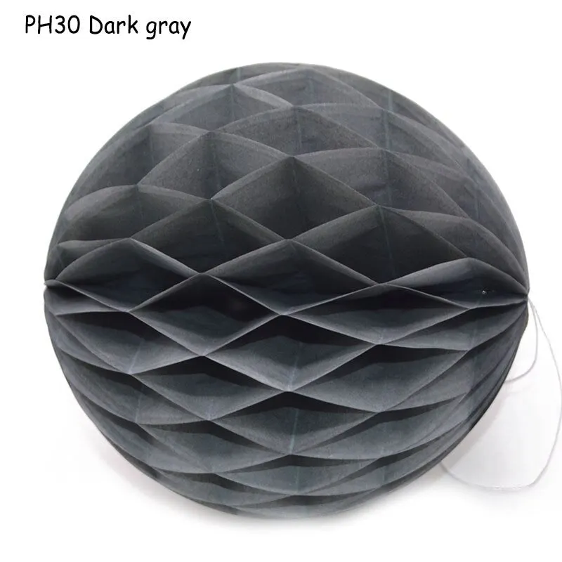 1Pcs 2 -12 Chinese Round Hanging Paper Honeycomb Flowers Balls Crafts Party Wedding Home DIY Decoration Paper Lantern Pompom
