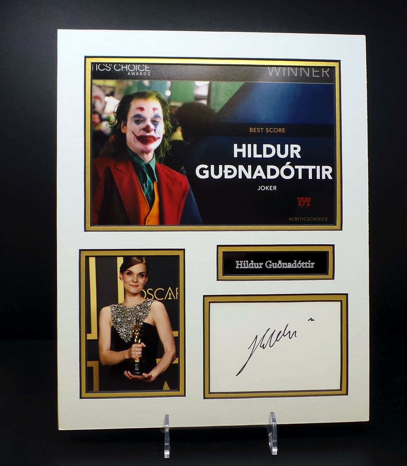 Hildur GUONADOTTIR Signed Mounted Photo Poster painting Display AFTAL RD COA Film Score JOKER