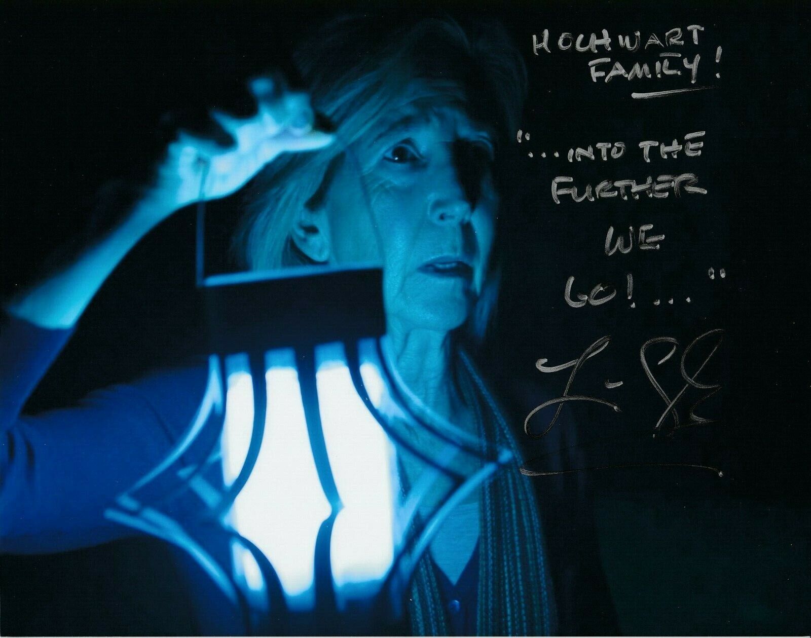 `Insidious` etc LIN SHAYE b1943 signed 8x10 pic adds `Hochwart Family` warning