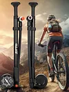 300PSI Bicycle Air Pump with Gauge Bike Shock Pump for Fork & Rear Suspension