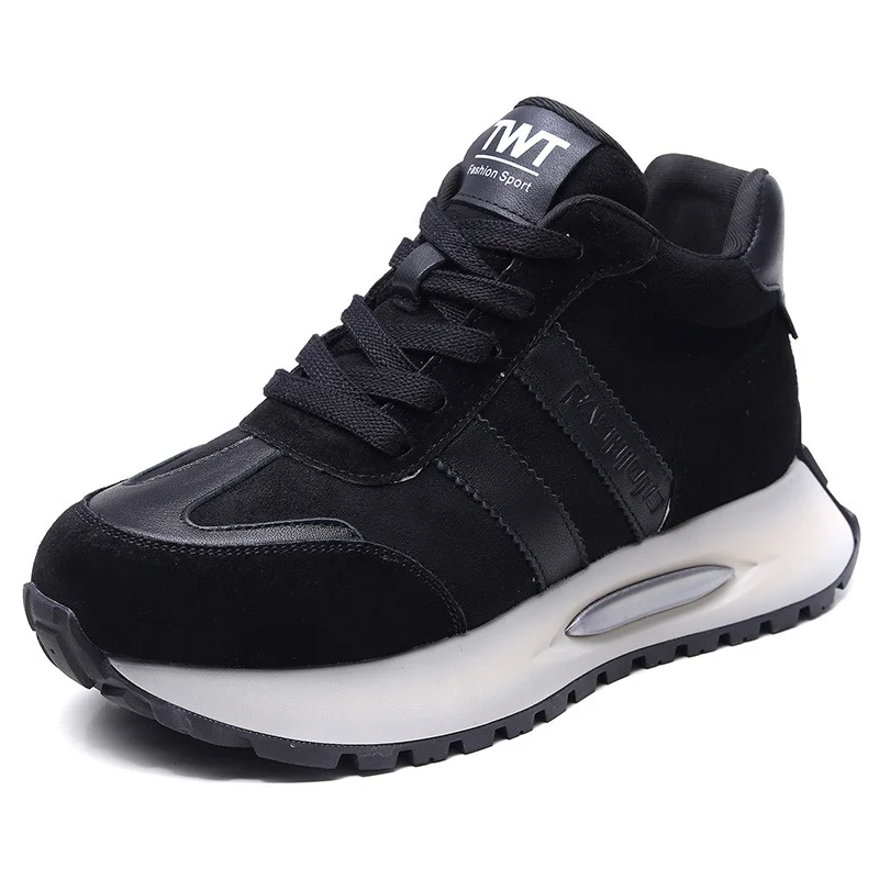 Yyvonne Kraft Sports Casual Shoes Women's Autumn And Winter New Breathable Light And Anti-Slip Lace With Age-Dating Running Shoes