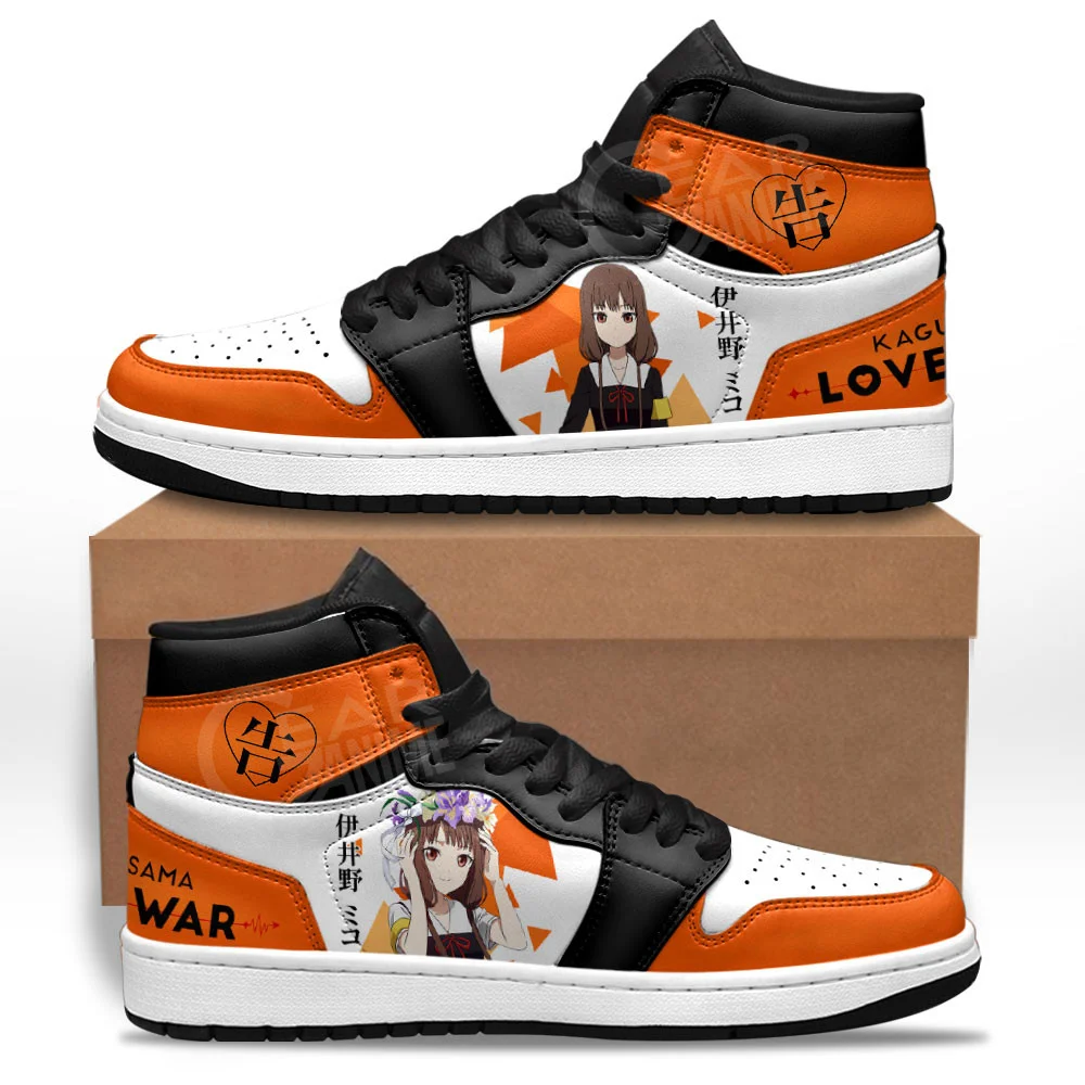 Kingofallstore - Miko Iino Sneakers Kaguya-sama Love is War Custom Anime Shoes