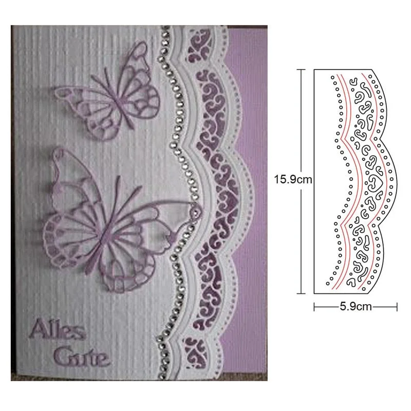 2021 New Dies Metal Cutting Dies Cut Die Mold Heart Stars Border Decoration Scrapbook Dies Knife Mould Blade Punch Stencils Dies