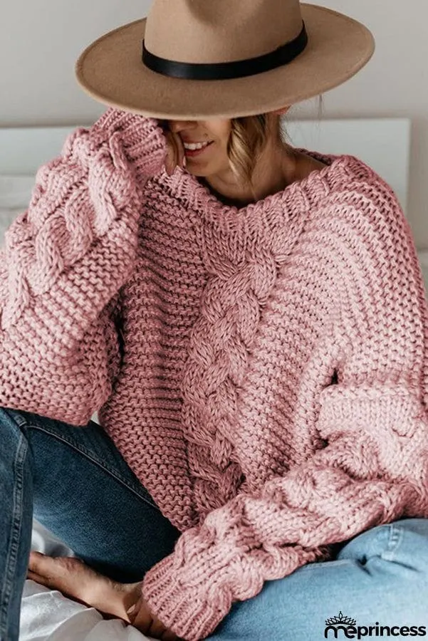 Once Upon A Fall Cable Knit Sweater