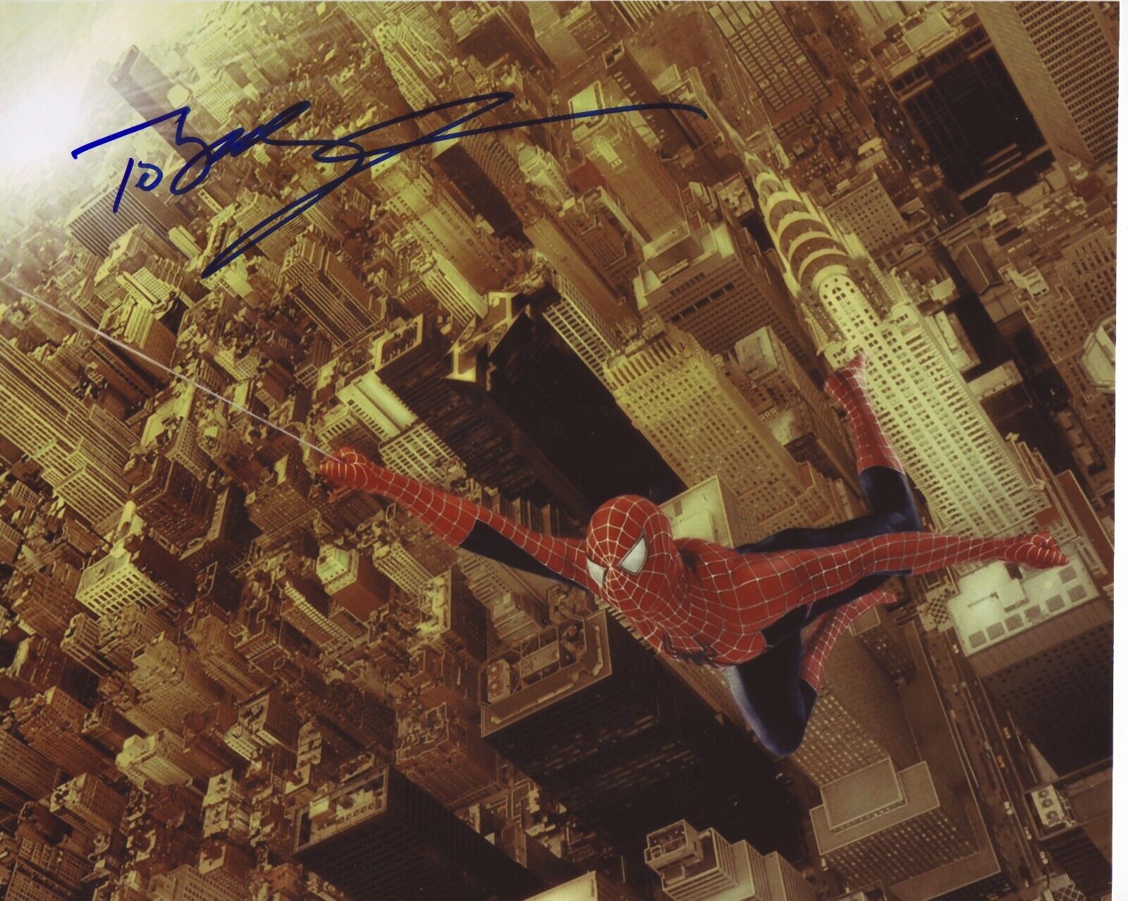 TOBEY MAGUIRE - SPIDERMAN AUTOGRAPH SIGNED PP Photo Poster painting POSTER