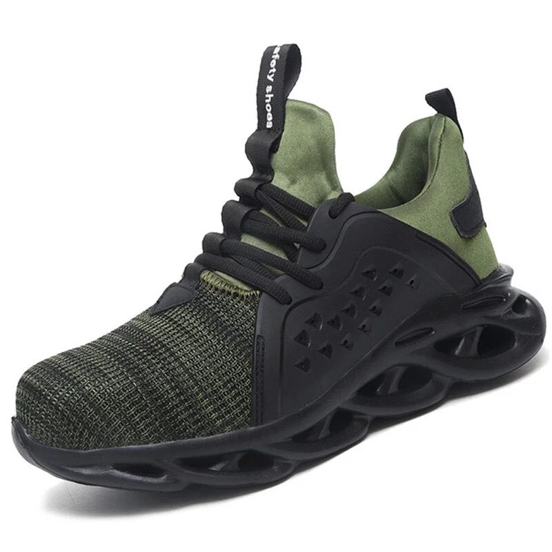 Man's Safety Shoes Summer Boots With Steel Toe Breathable High Top Sneakers Vulcanise Sneakers Lightweight Casual Working Shoes
