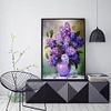 Diamond Painting-DIY Full Round Drill Purple Orchids