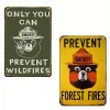 2PCS Smokey Bear - Vintage Metal Signs Set - 20*30cm/30*40cm - Warning
